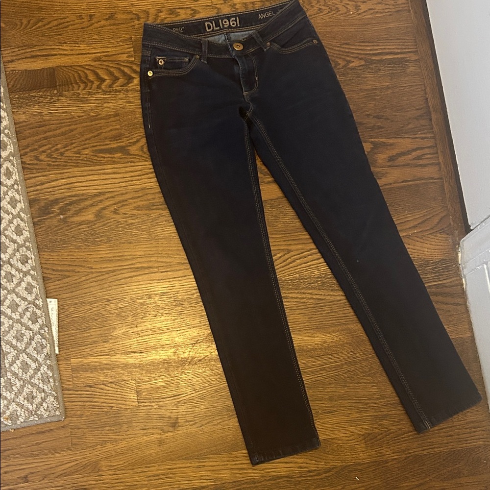 DL1961 Women's Dark Blue Angel Skinny Jeans Size 24